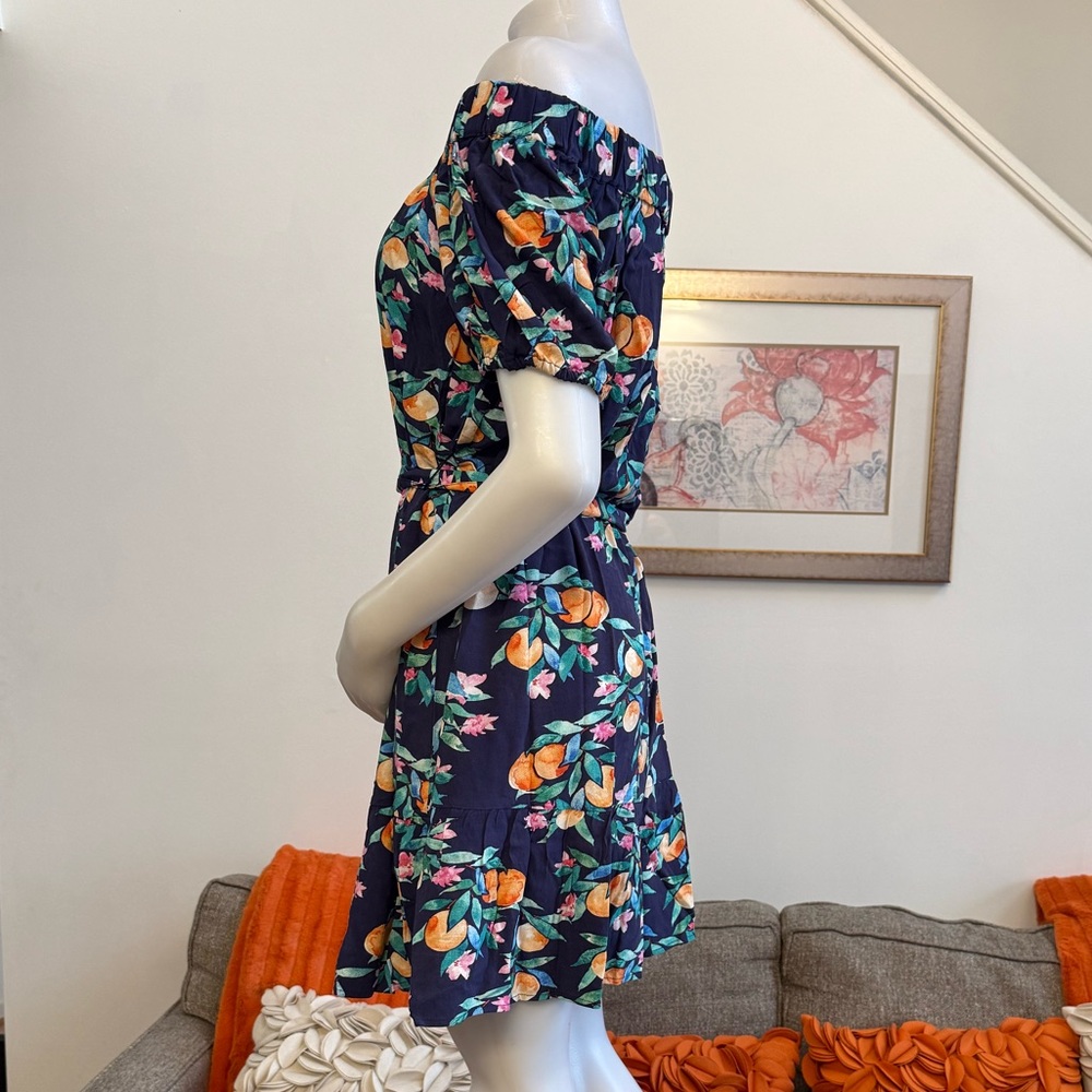 ❣️🆕Sunshine 79 Peace, Love & Peaches Over The Shoulder One Piece & Coverup Set❣️ - Picture 9 of 12